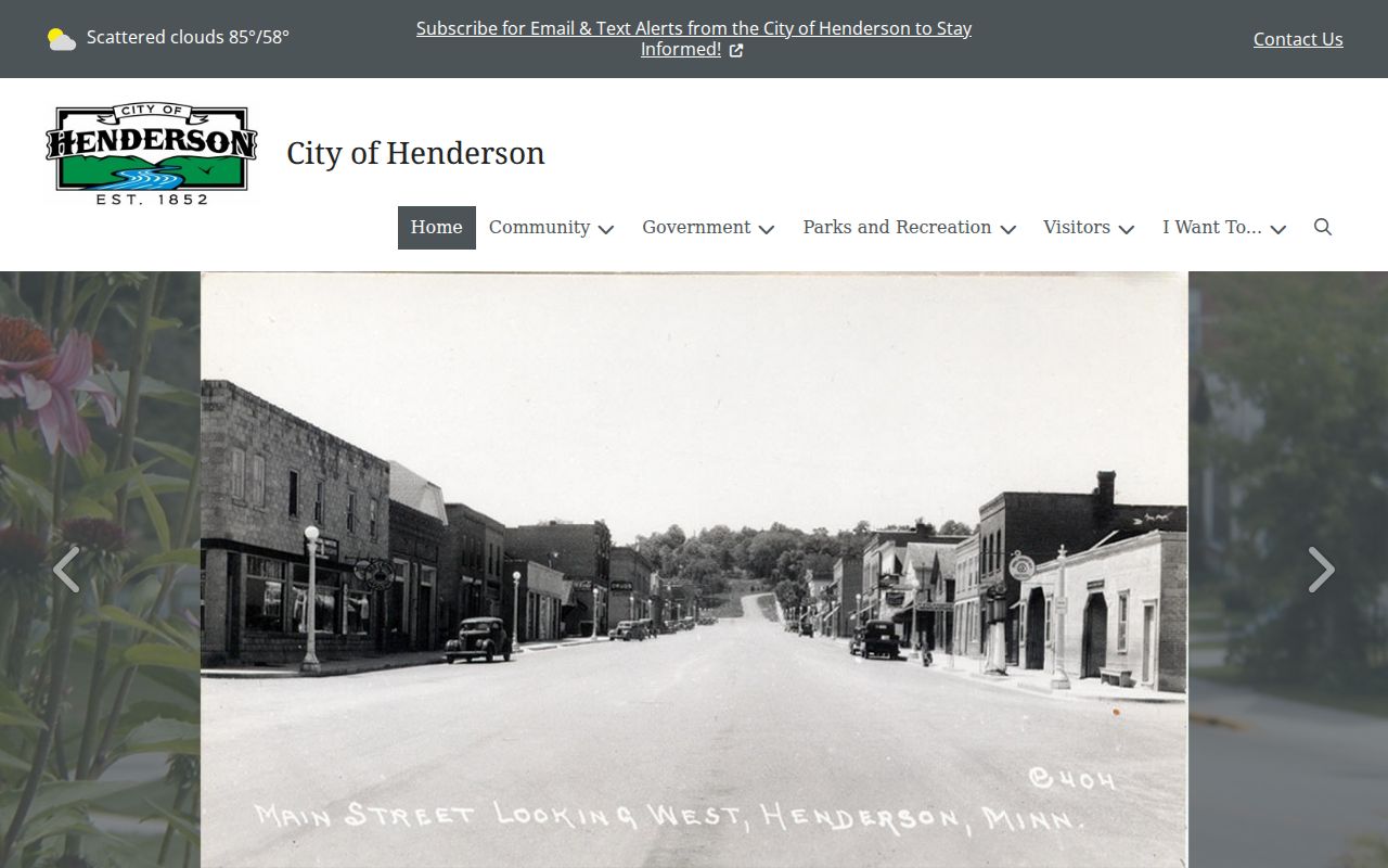 Henderson city hall contact page, a records route for Henderson warrant records questions